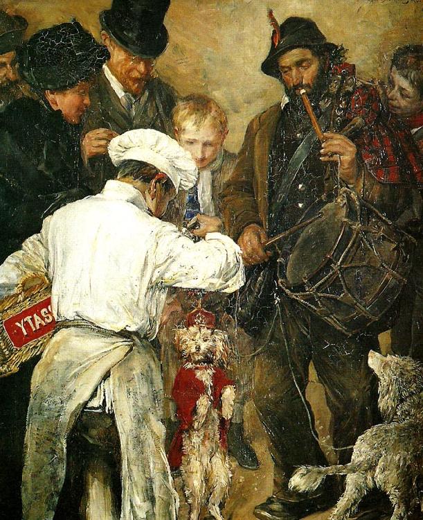 Ernst Josephson Ett resande teatersallskap oil painting image